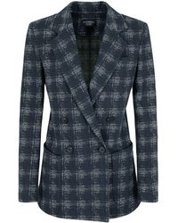 Emporio Armani - Cotton Signle-breasted Blazer Jacket - Lyst