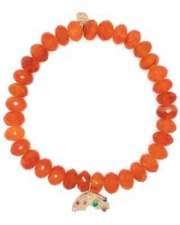 Sydney Evan - 14Kt Charm Carnelian Bracelet - Lyst