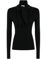 P.A.R.O.S.H. - Gerippter Pullover Mit Schleifenverschluss - Lyst