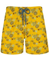 Vilebrequin - Floral-embroidered Swim Shorts - Lyst