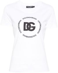Dolce & Gabbana - T-Shirt With Embroidery - Lyst