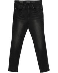 7 For All Mankind - Slimmy Faded-Effect Jeans - Lyst
