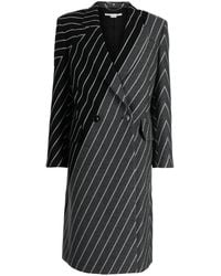 Stella McCartney - Multi-Way Stripe Double-Breasted Coat - Lyst