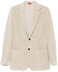 Barena - Ribfluwelen Blazer Met Enkele Rij Knopen - Lyst