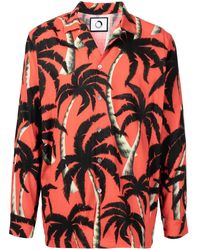 Endless Joy - Palm Tree-Print Tencel Shirt - Lyst