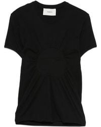 Coperni - Gathered-Detail T-Shirt - Lyst