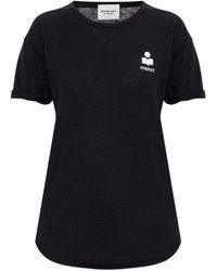 Isabel Marant - Logo-Detail T-Shirt - Lyst