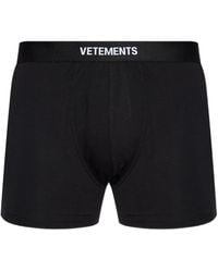 Vetements - Logo-Waistband Boxers - Lyst