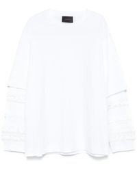 Simone Rocha - Ruffled Long -Sleeve T-Shirt - Lyst
