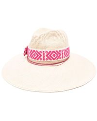 Borsalino - Sophie Semicrochet Panama Hat - Lyst