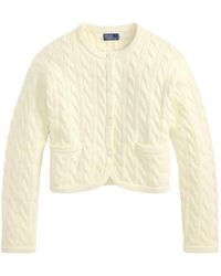 Polo Ralph Lauren - Cable-Knit Buttoned Cardigan - Lyst