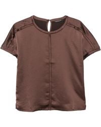 Luisa Cerano - Satin-Finish Panelled Top - Lyst