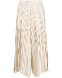 Dusan - Cropped Pleated Wide-leg Trousers - Lyst