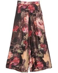 Antonio Marras - Floral-Print Palazzo Pants - Lyst