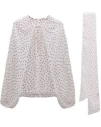 Dorothee Schumacher - Dancing Dots Polka-Dot Blouse - Lyst