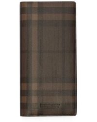 Burberry - City Check Continental Wallet - Lyst