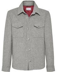 Brunello Cucinelli - Shirt-Style Pocket Jacket - Lyst