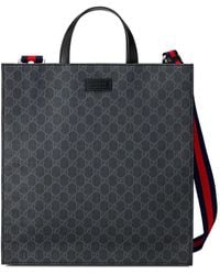 Gucci GG Supreme Tote Bag - Black