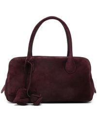 Magda Butrym - Brigitte Flower-Charm Suede Tote Bag - Lyst