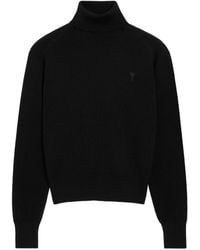 Ami Paris - Maglione Ami-De-Coeur A Collo Alto - Lyst