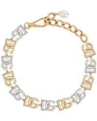 Dolce & Gabbana - Dg-logo Chain Necklace - Lyst
