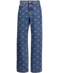 Alexander Wang - Straight Jeans With Print - Lyst