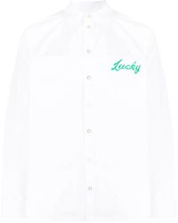 Natasha Zinko - Hemd Mit Slogan-Print - Lyst