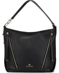 MICHAEL Michael Kors - Large Zip-Detail Leather Shoulder Bag - Lyst