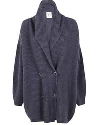 Semicouture - Double-Breasted Shawl-Collar Cardigan - Lyst