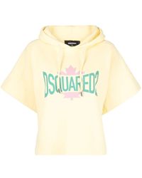 DSquared² - Sudadera con capucha y manga corta - Lyst