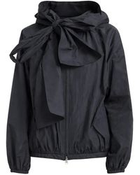 Moncler - Bow Hooded Jacket - Lyst