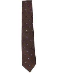 BIGI MILANO - Floral-Pattern Silk Tie - Lyst