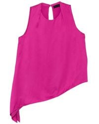 Liu Jo - Asymmetric-Hem Sleeveless Top - Lyst