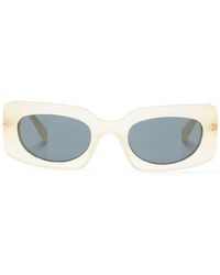 Marc Jacobs - Logo-engraved Rectangle-frame Sunglasses - Lyst