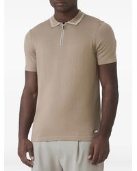 Mauvais - Zip-Fastening Knitted Polo Shirt - Lyst