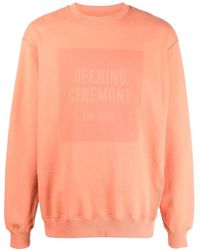 Opening Ceremony - Box Logo Cotton Sweatshirt - Lyst