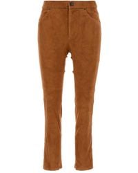 Isabel Marant - Suede Back-Pockets Trousers - Lyst