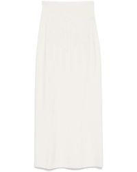 Mugler - Boning-Detail Midi Skirt - Lyst