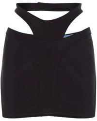 Mugler - Miniskirt With Cut-Out - Lyst