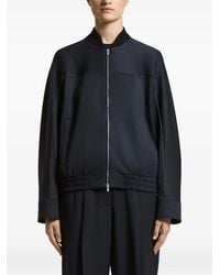 Peserico - Piped-Trim Elasticated-Hem Jacket - Lyst