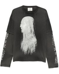 ERCOLE STUDIO - Graphic-Print Long-Sleeve T-Shirt - Lyst