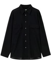 WOOYOUNGMI - Chemise En Laine À Effet De Transparence - Lyst