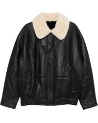 Yves Salomon - Shearling-Collar Jacket - Lyst