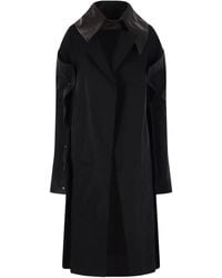 Yohji Yamamoto - Leather-Collar Coat - Lyst