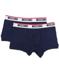 Moschino - Logo-waistband Boxer Pack (pack Of Two) - Lyst