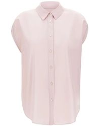 Woolrich - Mouwloze Blouse Met Knoop - Lyst