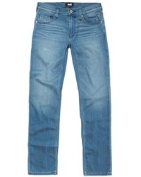 PAIGE - Back Patch Straight-Leg Jeans - Lyst