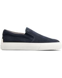 Tod's - Suede Slip-On Loafers - Lyst