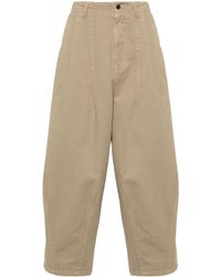 Societe Anonyme - Logo-embroidered Tapered Trousers - Lyst