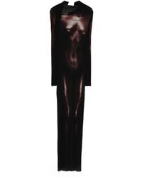 Jean Paul Gaultier - Langes Kleid mit Body-Print - Lyst
